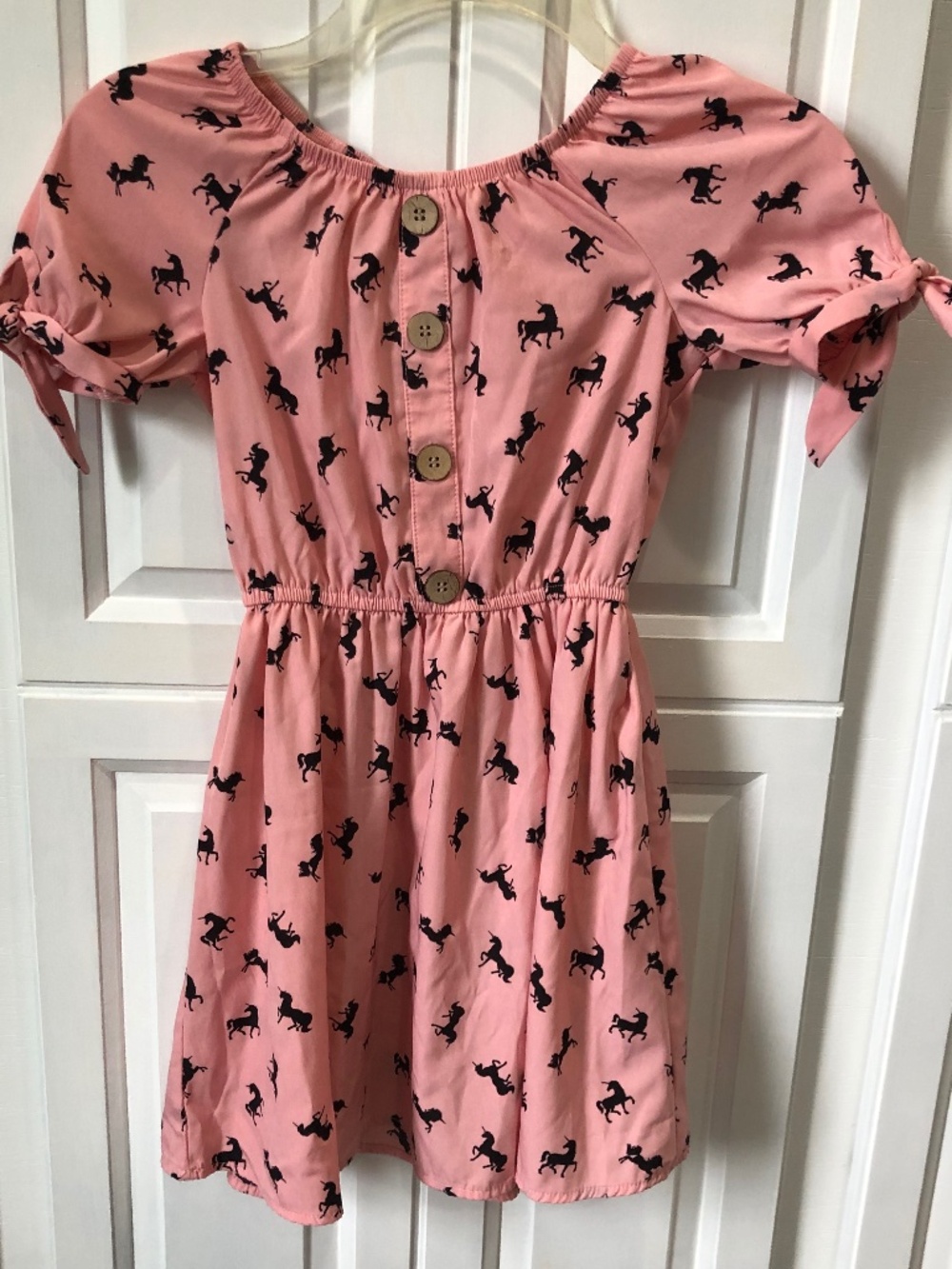 Lily Bleu pink unicorn girls dress size 8